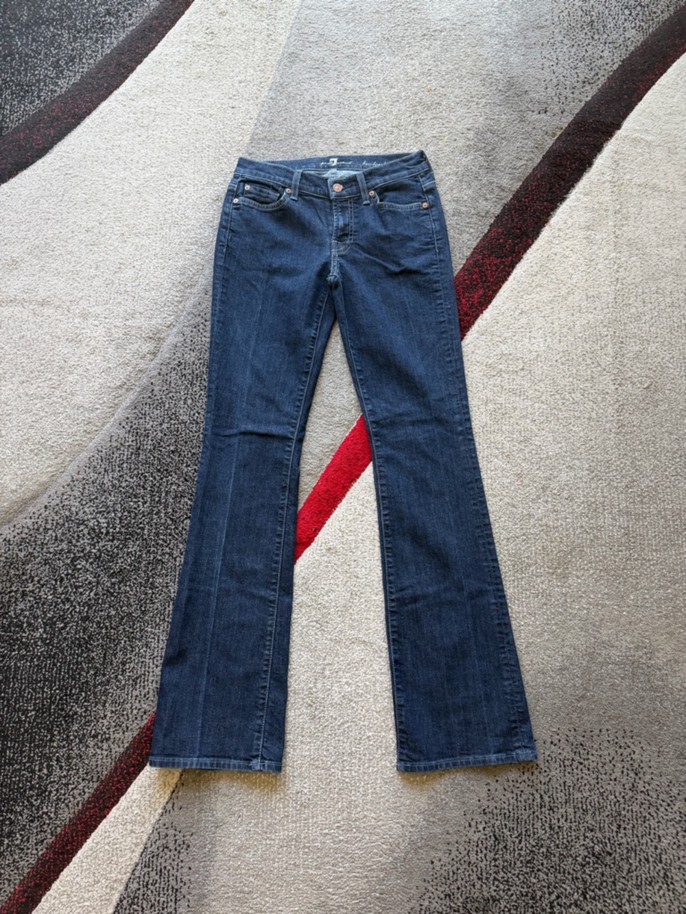 7 For All Mankind Dark Blue Bootcut Jeans